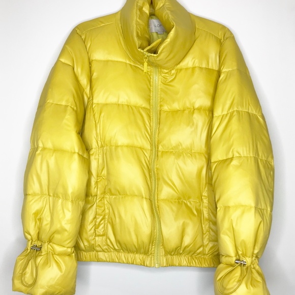 LOFT Jackets & Blazers - LOFT Puffer Jacket in Yellow